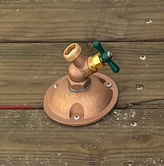 Dock Mount Hose Bib with Flange